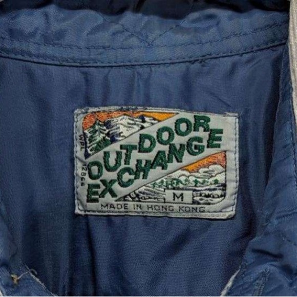 Vintage Outdoor Exchange blue corduroy button down longsleeve size M - Picture 2 of 9